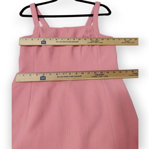 New C/MEO Consumed Split-Front Pink Midi Dress L 8 - Picture 12 of 15